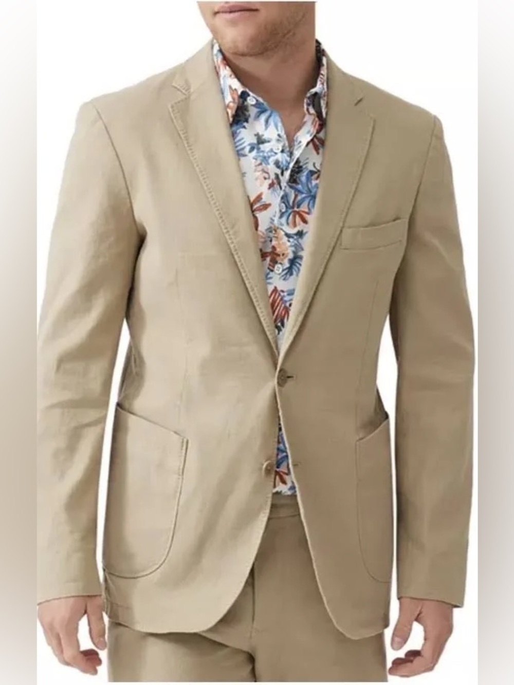 NWT Rodd & Gunn Tropical Gorge Golden Court Sports Fit Jacket Blazer Khaki S